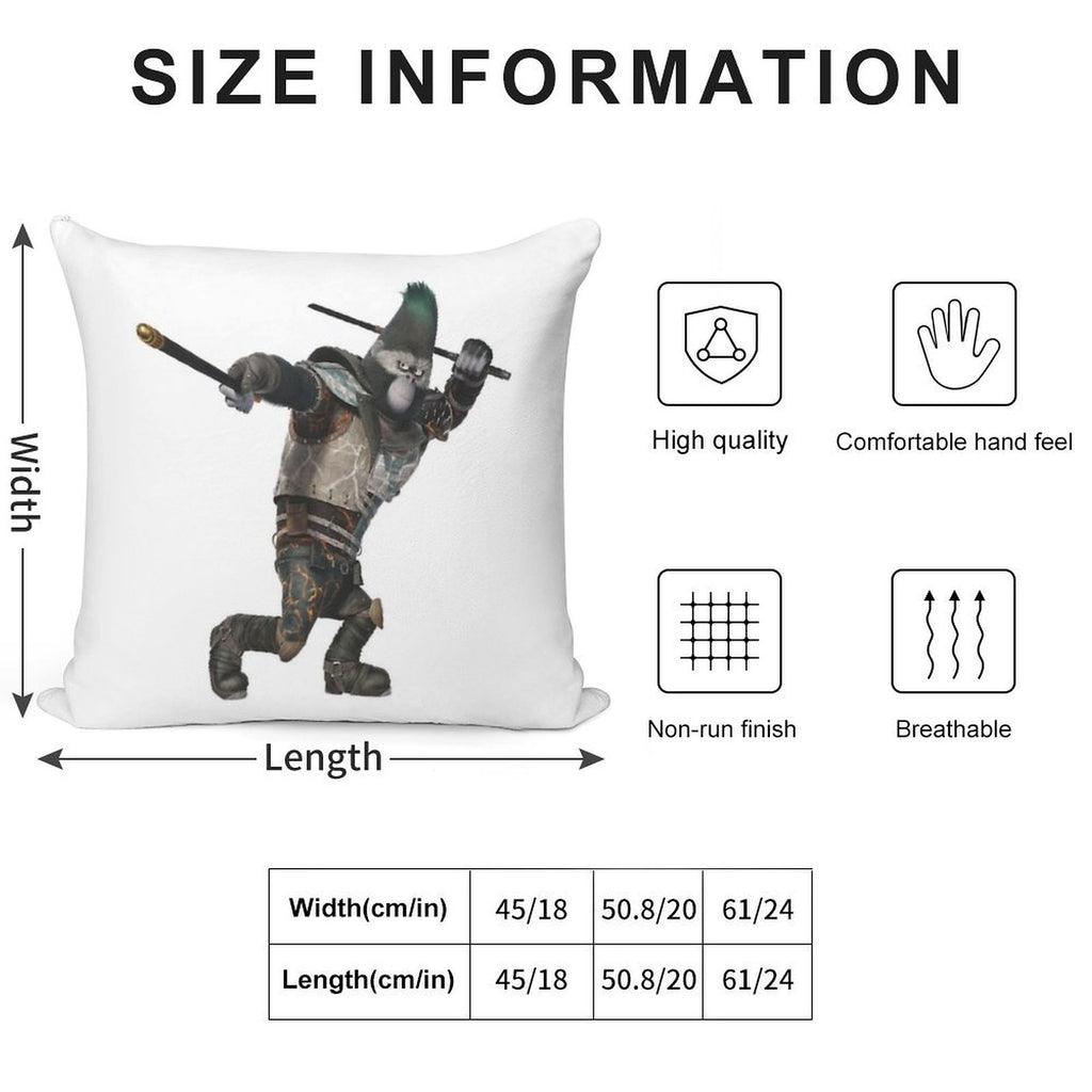 Johnny from Sing 2 Movie Soft Luxury Feel Throw Pillow