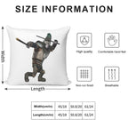 Johnny from Sing 2 Movie Soft Luxury Feel Throw Pillow