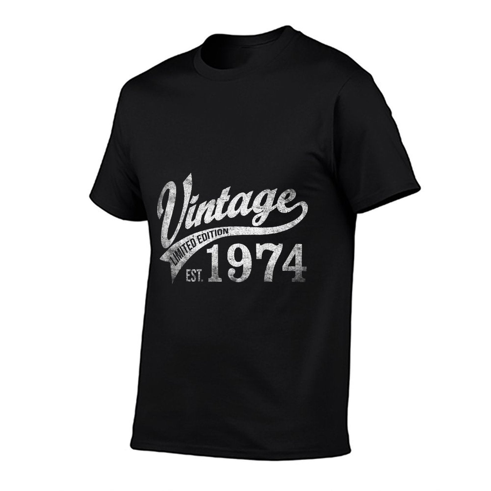 50 Years Old Gift Classic 1974 Limited Edition 50th Birthday  Ribbed Collar T-Shirt