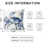 Blue Crab Beach House Coastal Nautical Delight Soft Warmth Comfort Throw Pillow