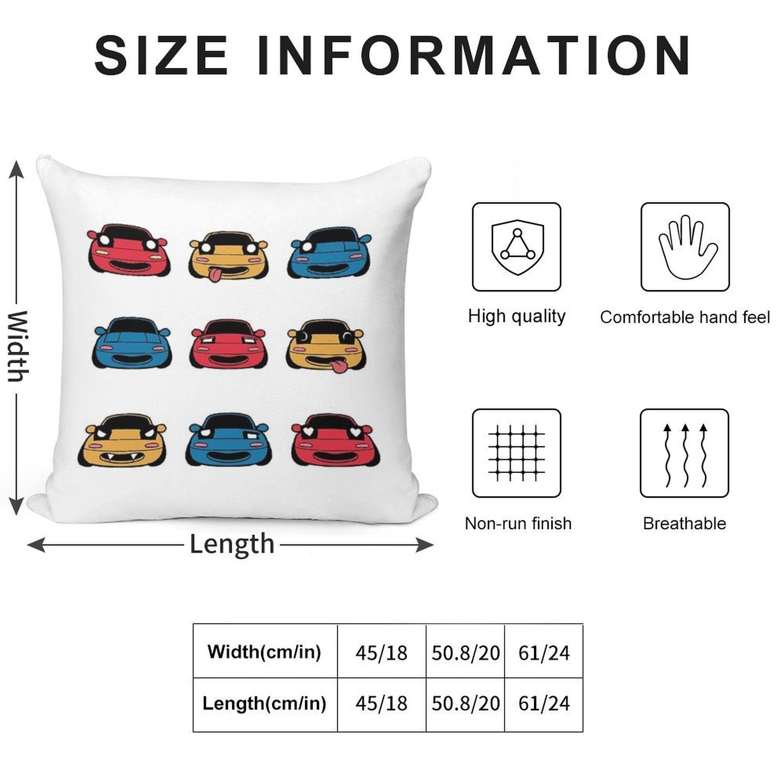 MANY FACES OF MIATA Soft Home Decor Throw Pillow