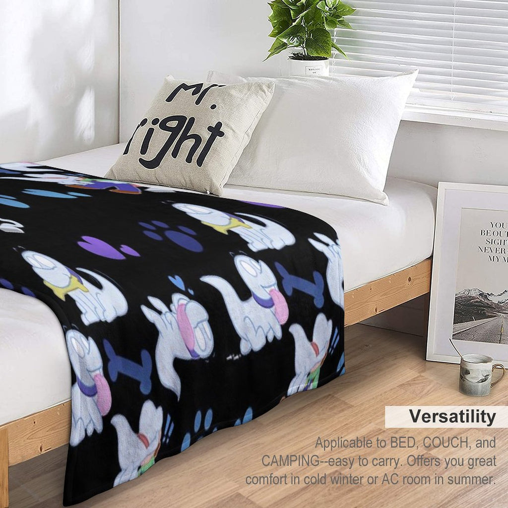 Polterpup Pattern Wrinkle-free Throw Blanket
