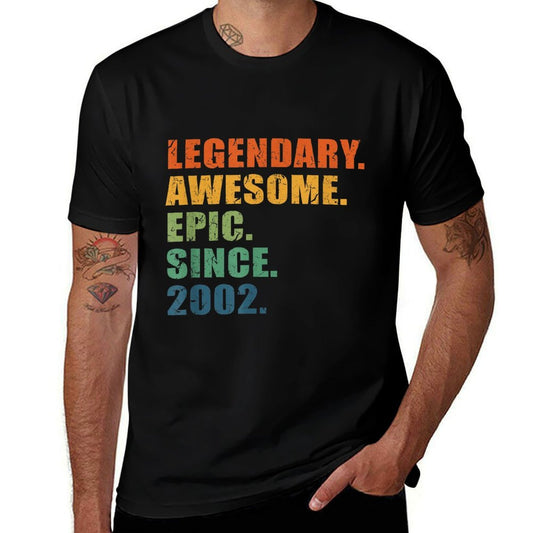 2002, 21 Years Old For Men Women Anniversary 21st Birthday  Quick-drying T-Shirt