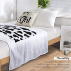 Cow Print Eco-conscious Throw Blanket