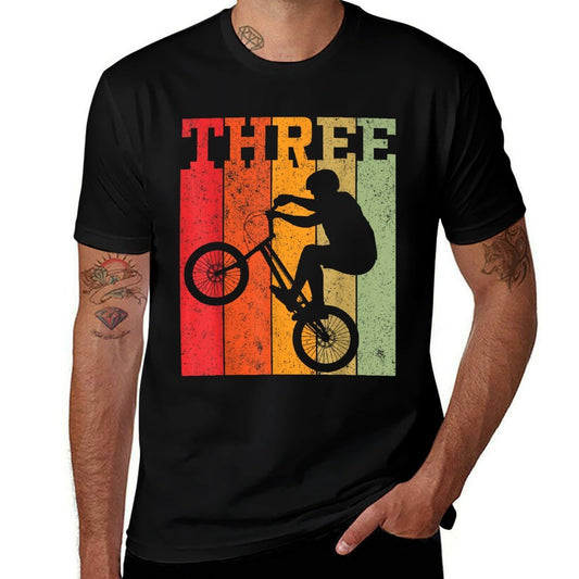 3rd Birthday Boys 3 Year Old Three BMX Bike Racing Bicycle  Versatile T-Shirt