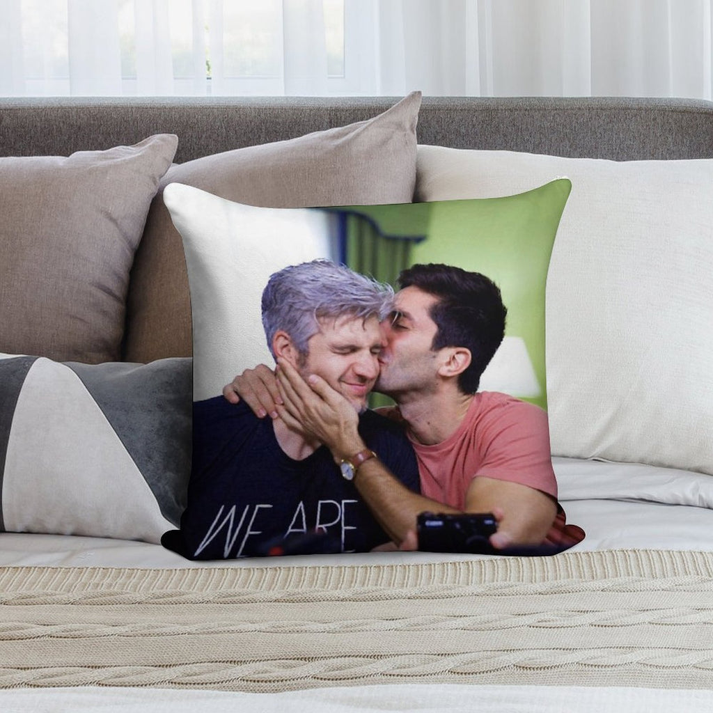 Bromance Is Romance Soft Reinforced Edging Throw Pillow