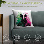 Elphaba & Glinda Wicked The Musical Soft Gift Ready Throw Pillow