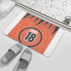 The Green Stipes  Dirt-Trapping Bath Mat