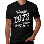 Vintage 1973 50 Year Old Retro 50th Birthday Graphic  Tagless Design T-Shirt
