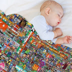 8K R Place 2022 Atlas Final Image Compact Throw Blanket