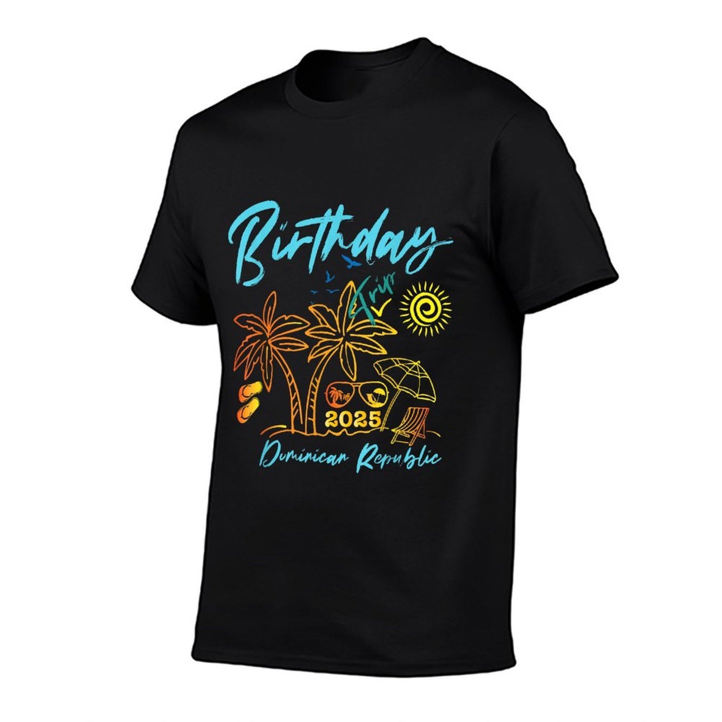 Vacation 2025 Dominican Republic Birthday Trip 2025 Matching  Wrinkle-resistant T-Shirt