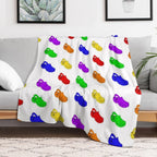 Rainbow Crocs Pack Comfort Throw Blanket