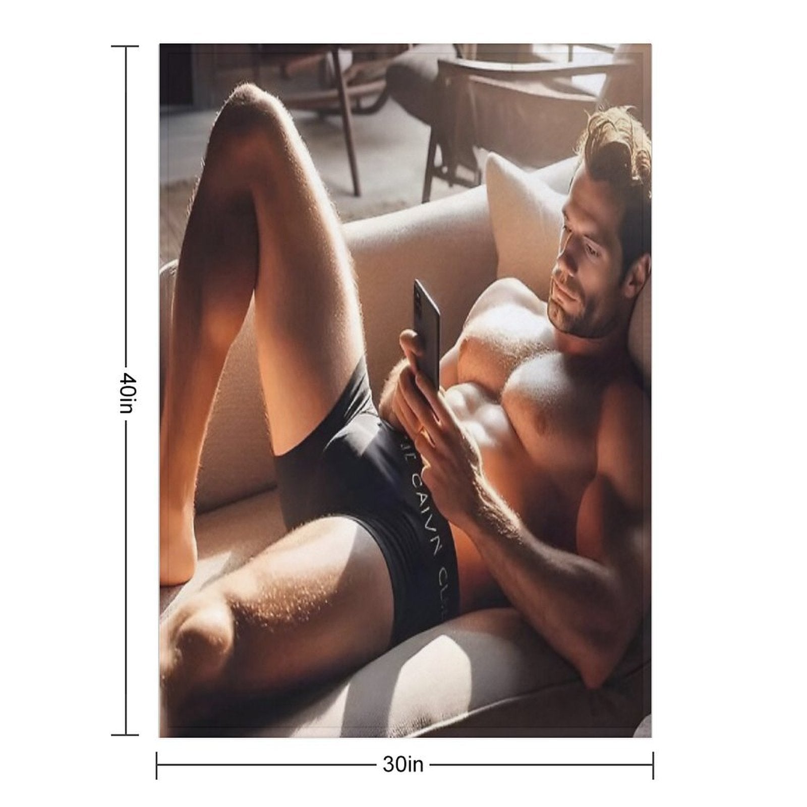 Henry Cavill Relaxing Machine-washable Throw Blanket