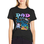 Dad Of The Birthday Girl Sea Fish Ocean Aquarium  Graphic-printed T-Shirt