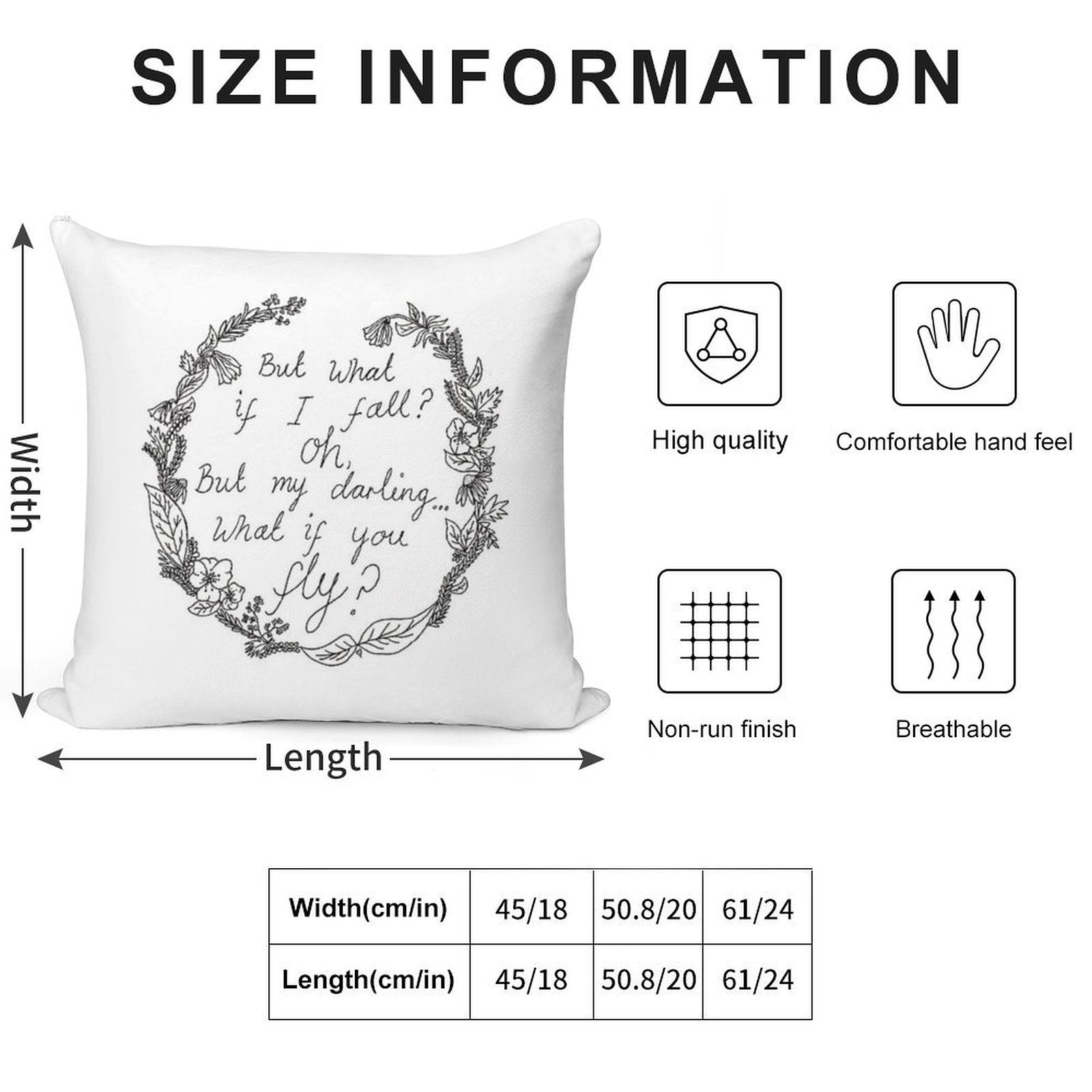 Peter Pan - What If You Fly Soft Home Decor Throw Pillow