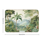 Vintage Tropical View  Toxin-Free Bath Mat
