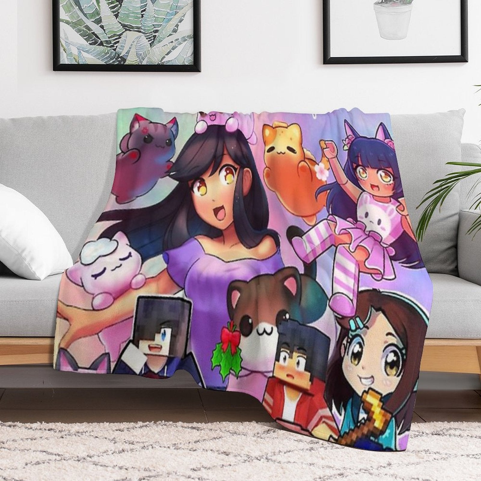 Aphmau Art Poster Classic Poster Wrinkle-free Throw Blanket