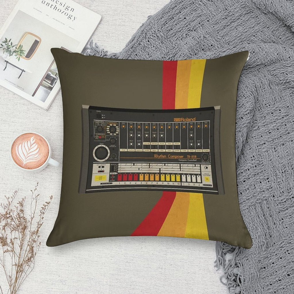 TR-808 Soft Anti-Pilling Throw Pillow