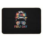 School Field Day Fun Messy Bun Tie Dye Field Day 2025  Toxin-Free Bath Mat