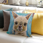 Alpaca Art Soft Shrink-Resistant Throw Pillow