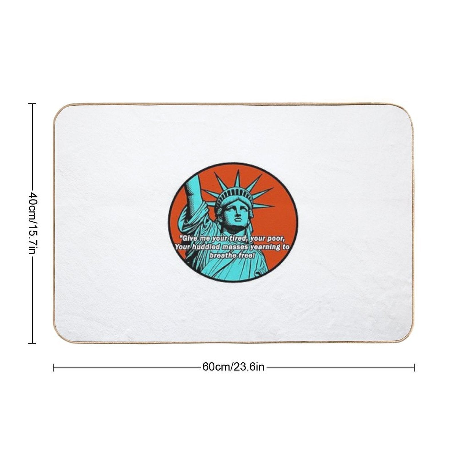 Lady Liberty  Anti-Trip Bath Mat