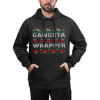 Gangsta Wrapper Ugly Sweater Christmas Machine Washable Hoodie