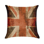 Distressed Union Jack, UK Flag, Great Britain Soft Luxury Feel Throw Pillow