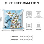 Map for Michiganers Soft Fade-Resistant Throw Pillow