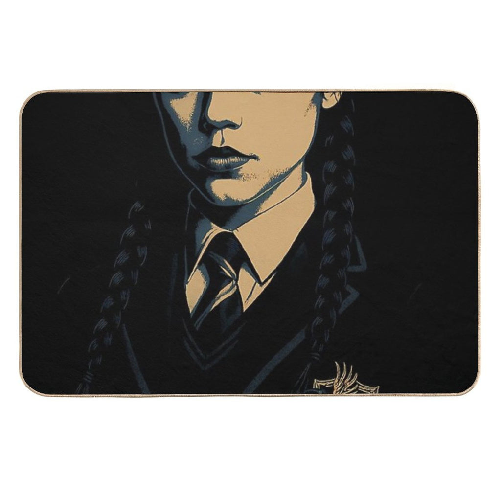 Wednesday at School of Wizardry And Witchcraft  Anti-Trip Bath Mat