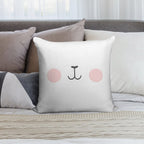 Milk Bear & Mocha Bear Soft Fade-Resistant Throw Pillow