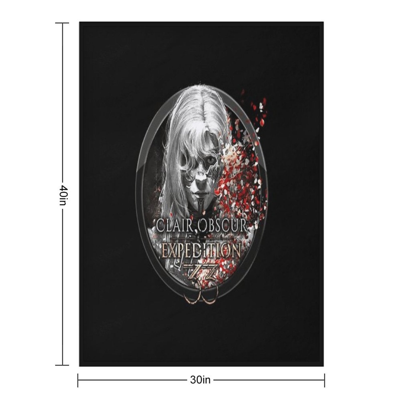 Character Fanart Inspired by Clair Obscur Expedition 33 Premium Throw Blanket