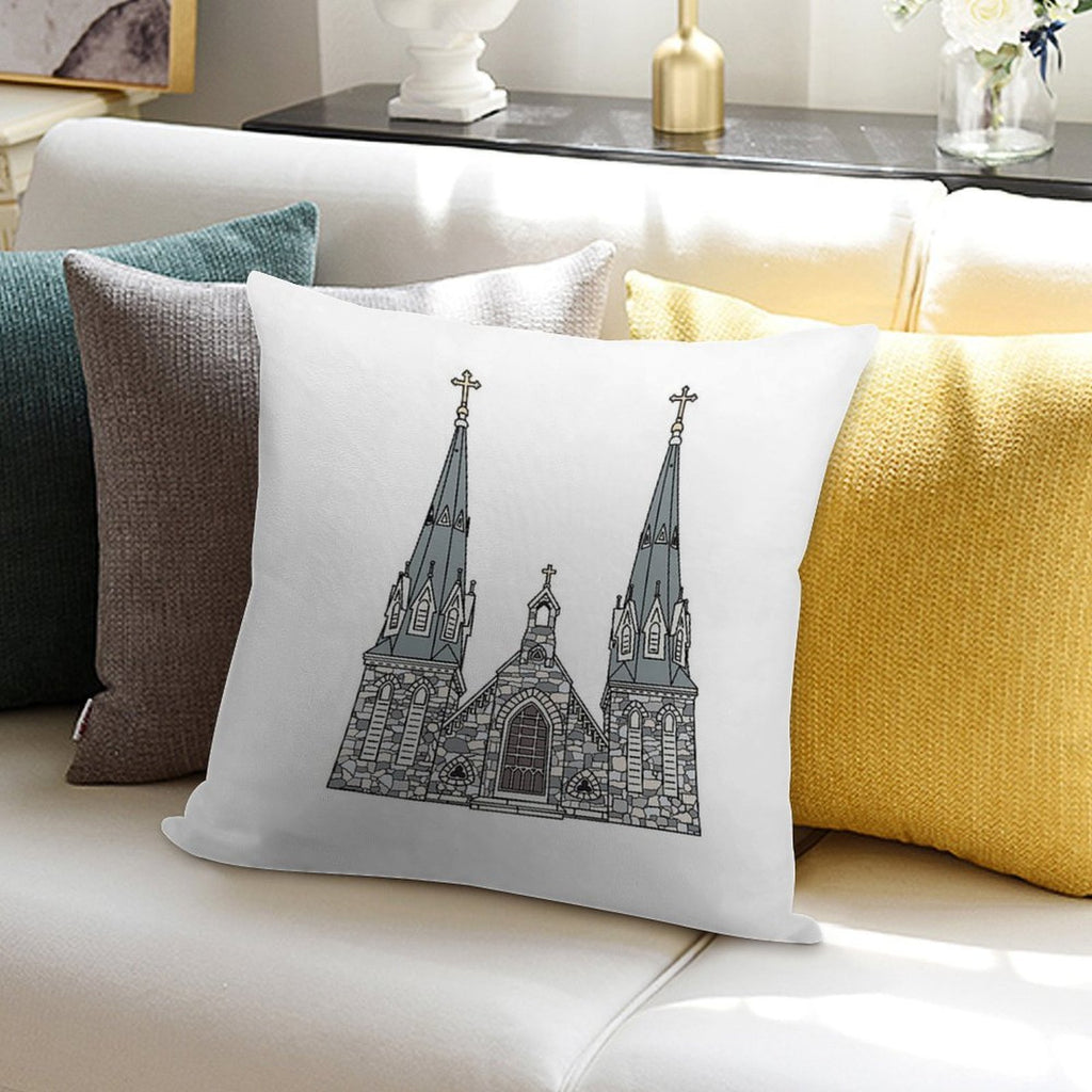 Villanova Church Soft Luxury Feel Throw Pillow