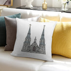 Villanova Church Soft Luxury Feel Throw Pillow