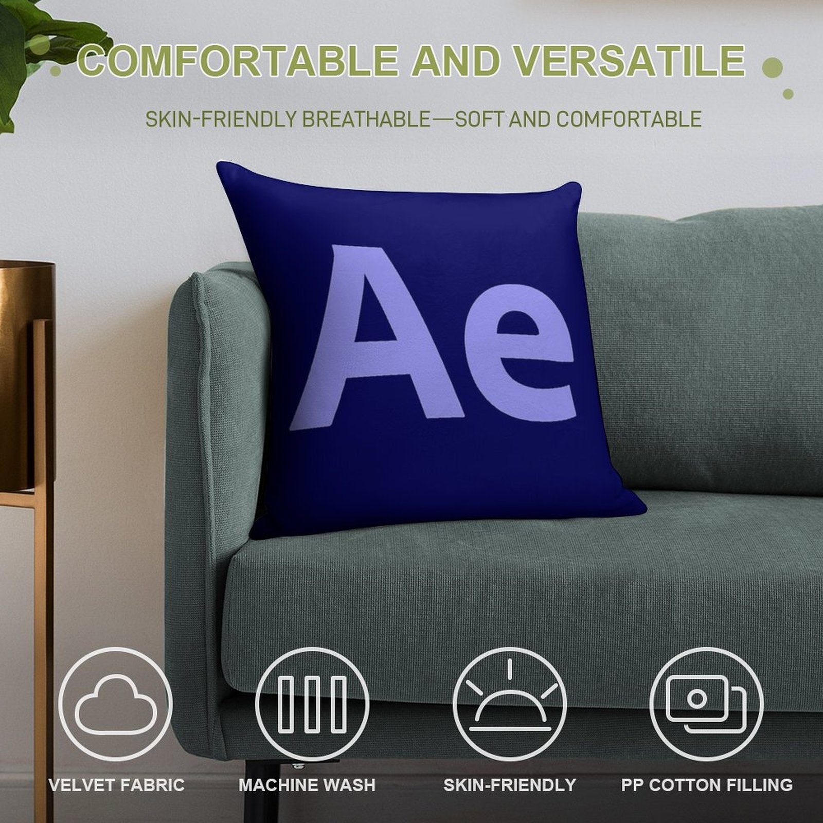 After Effects Soft Style Accent Throw Pillow