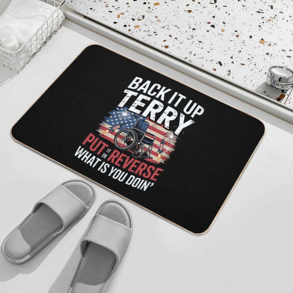 Back It Up Terry Put It In Reverse 4th Of July Fireworks  Multi-Purpose Bath Mat