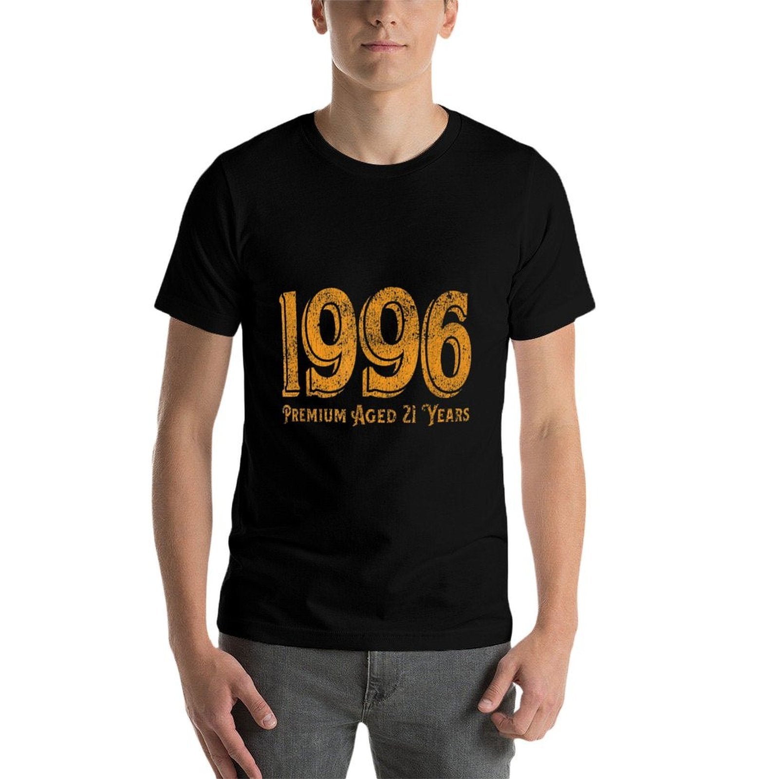 Retro 21st Birthday for Men And Women Born in 1996  Easy-care T-Shirt