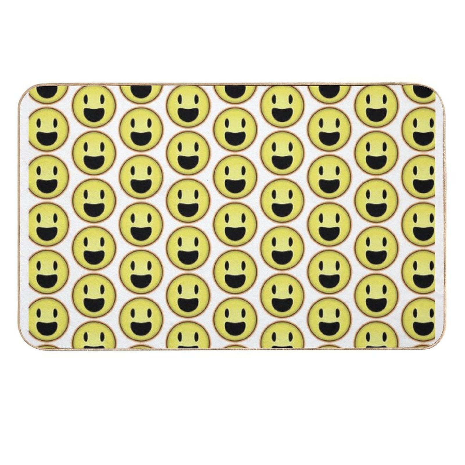 Rainbow Smiley  Easy Maintenance Bath Mat