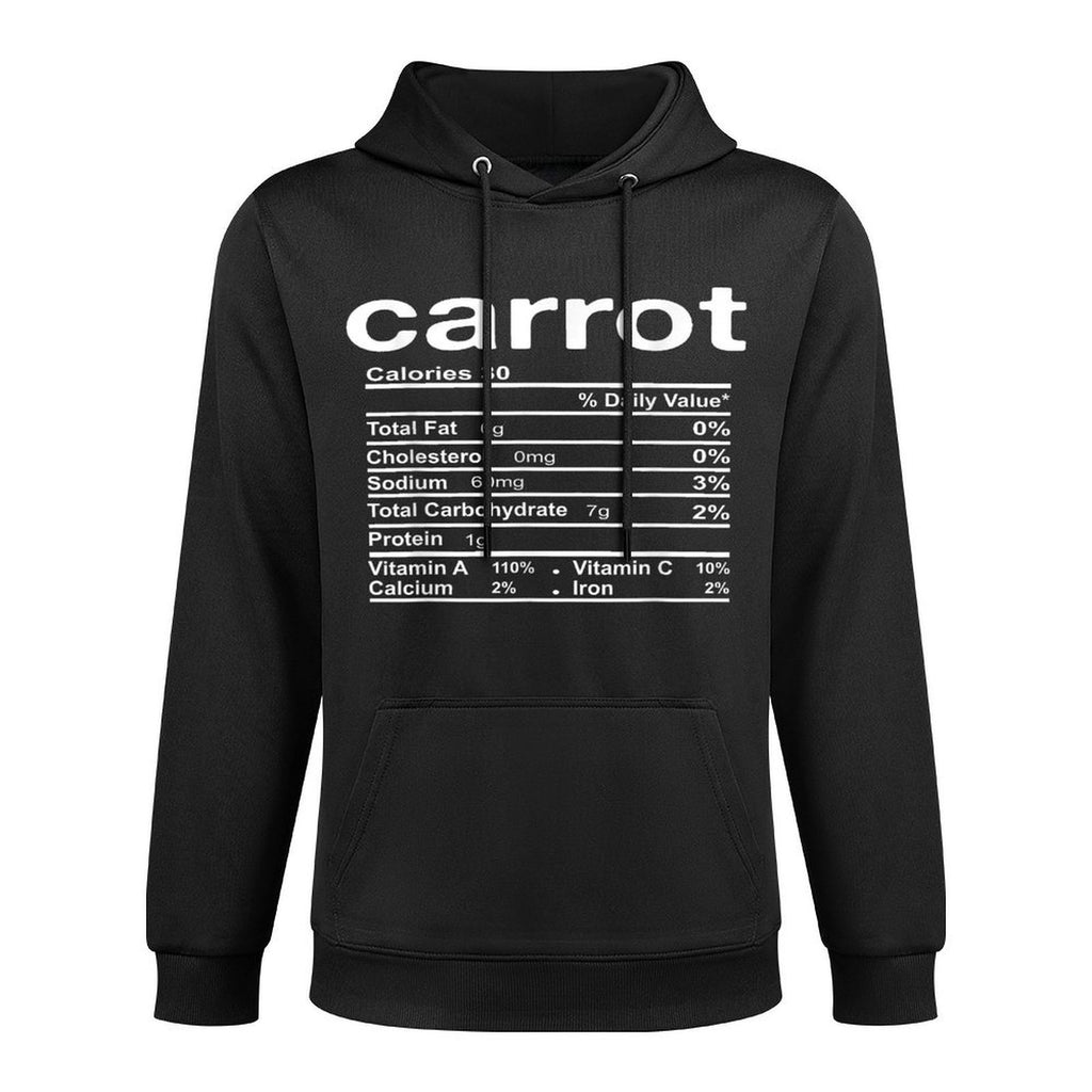 Carrot Nutrition Facts Funny Thanksgiving Christmas Unisex Design Hoodie