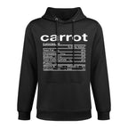 Carrot Nutrition Facts Funny Thanksgiving Christmas Unisex Design Hoodie