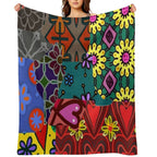 Graphic Design Pacthwork Pattern Anti-pilling Throw Blanket