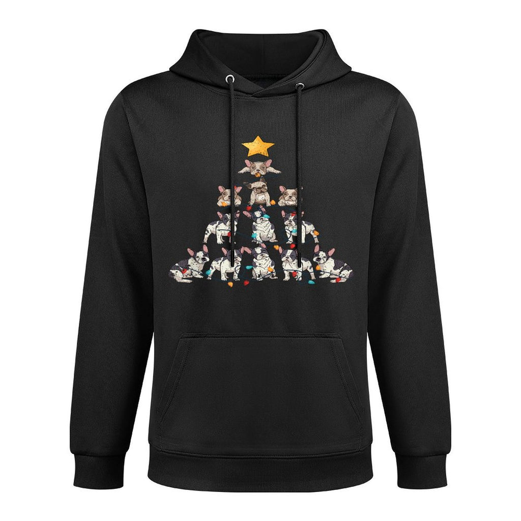 French Bulldog Christmas Tree Frenchie Dog Xmas PJs Pajamas Layering Staple Hoodie