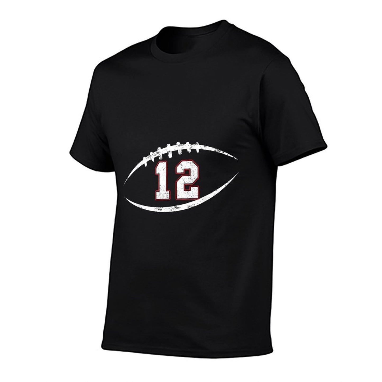 12 Number Vintage Football Player 12 Lucky Number Birthday  Trendy Pattern T-Shirt