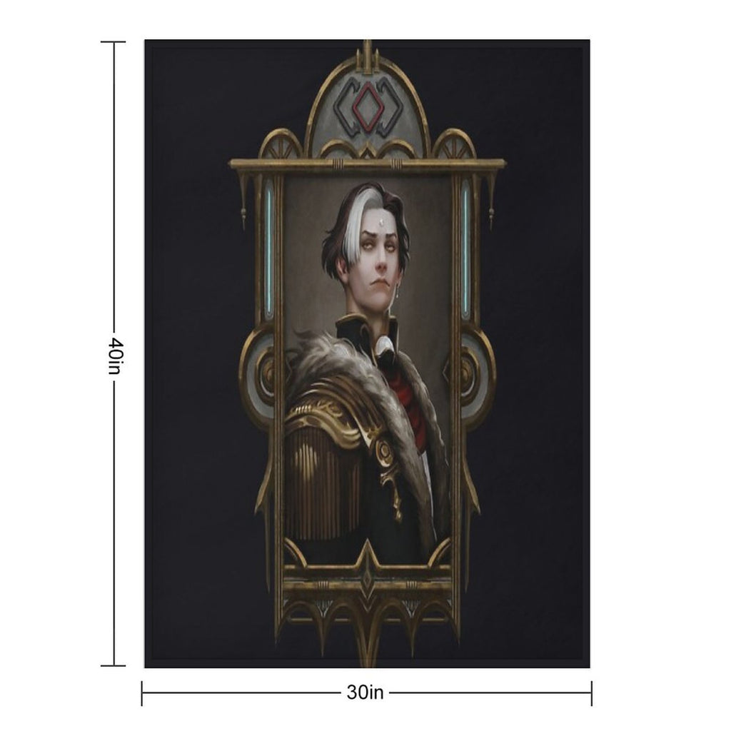 Solus Zos Galvus Framed Portrait Velvety-soft Throw Blanket
