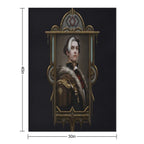 Solus Zos Galvus Framed Portrait Velvety-soft Throw Blanket