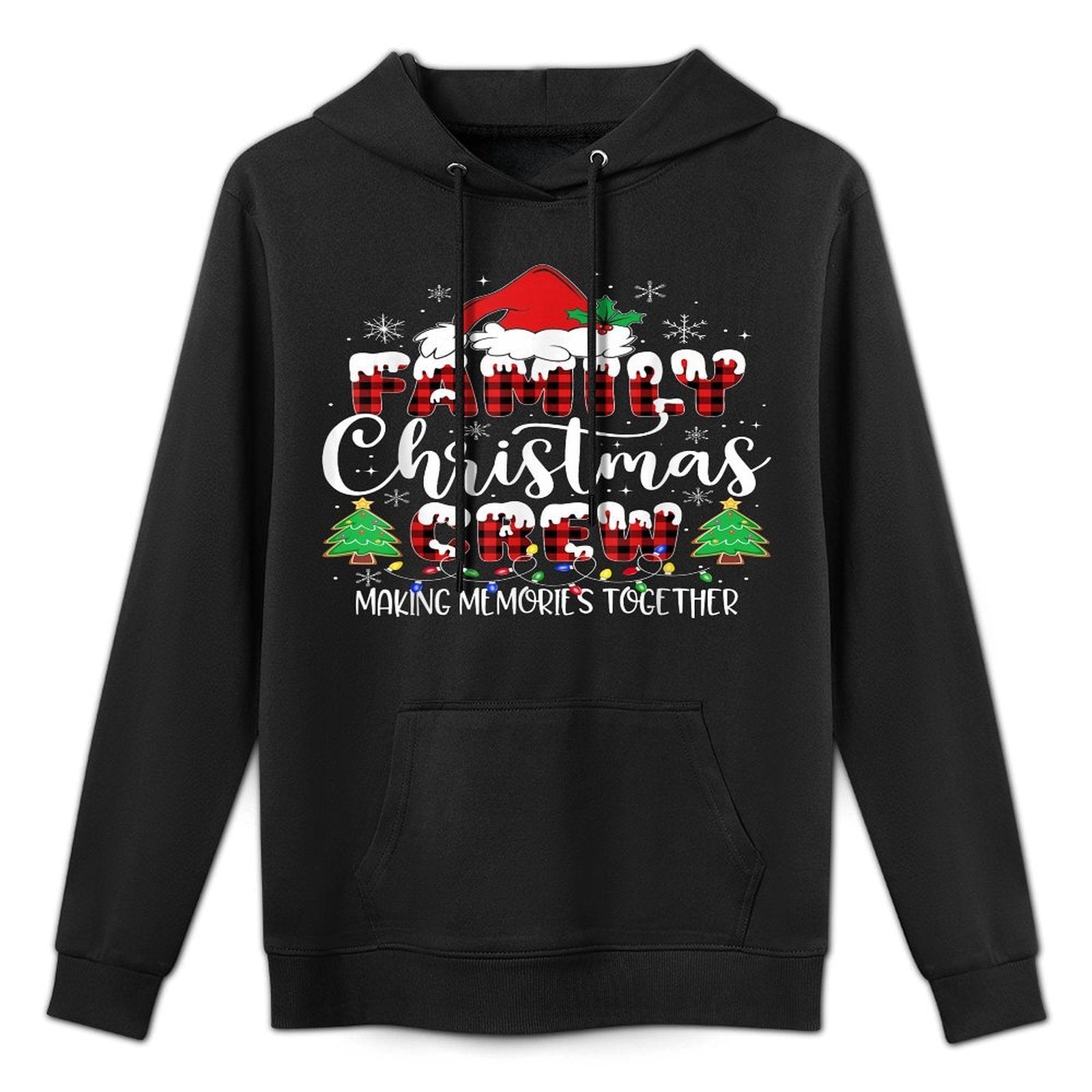 Family Christmas Crew Making Memories Matching Pajamas Moisture-Wicking Hoodie