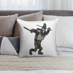 Johnny from Sing 2 Movie Soft Luxury Feel Throw Pillow