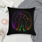 Hocus Pocus Sanderson Sisters And Binx Soft Decorative Cover Throw Pillow