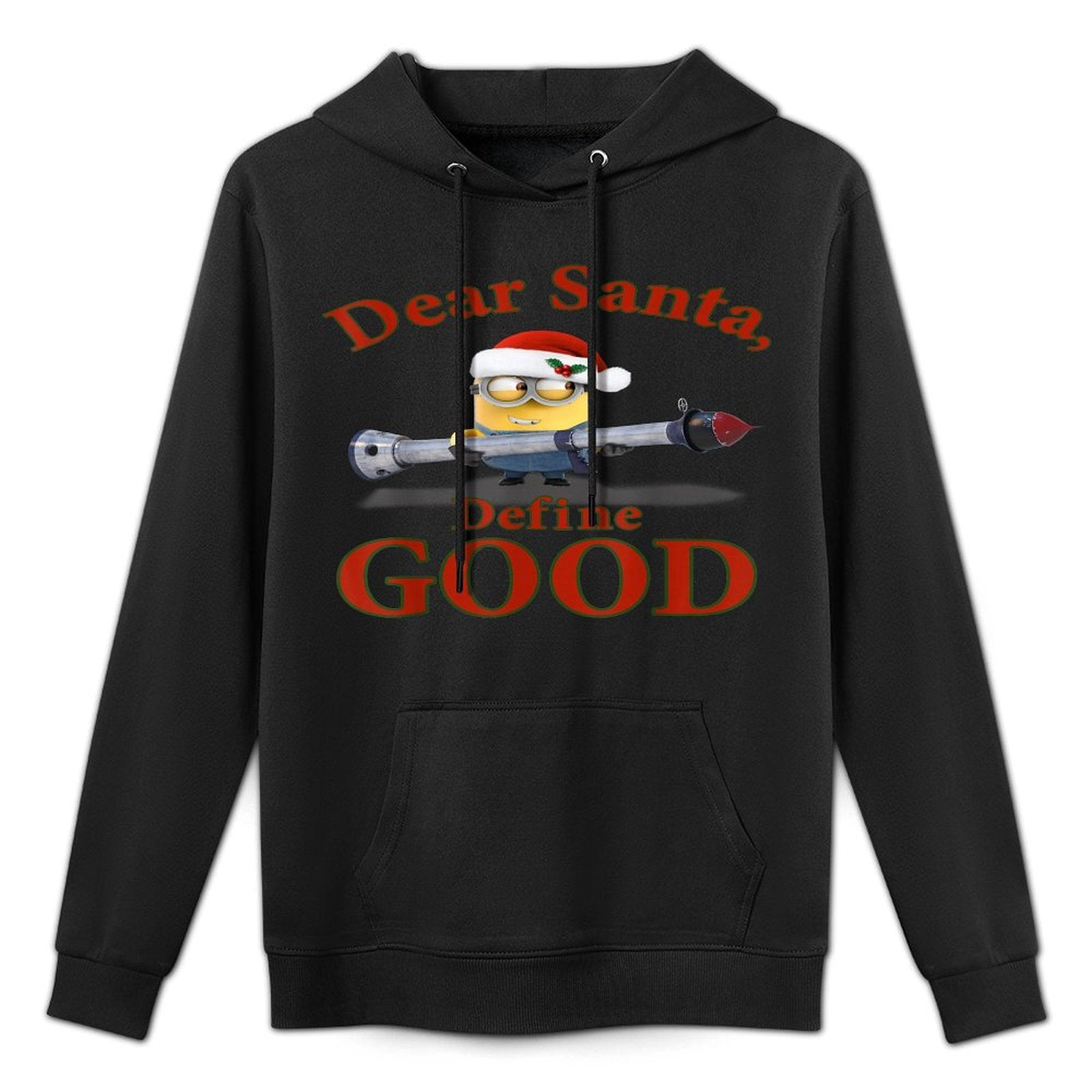 Despicable Me Minions Dear Santa Define Good Portrait Versatile Streetwear Hoodie