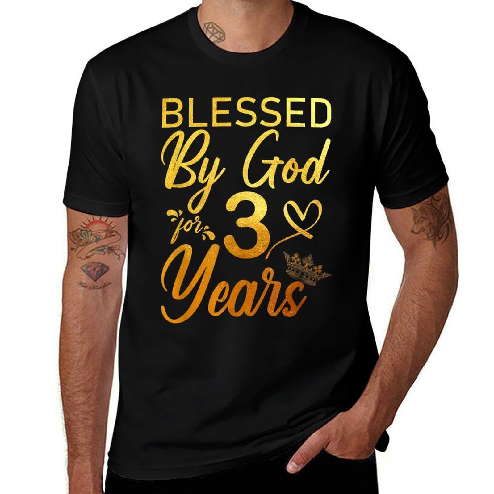 Blessed by God for 30 Years 30th Birthday Faith  Breathable T-Shirt
