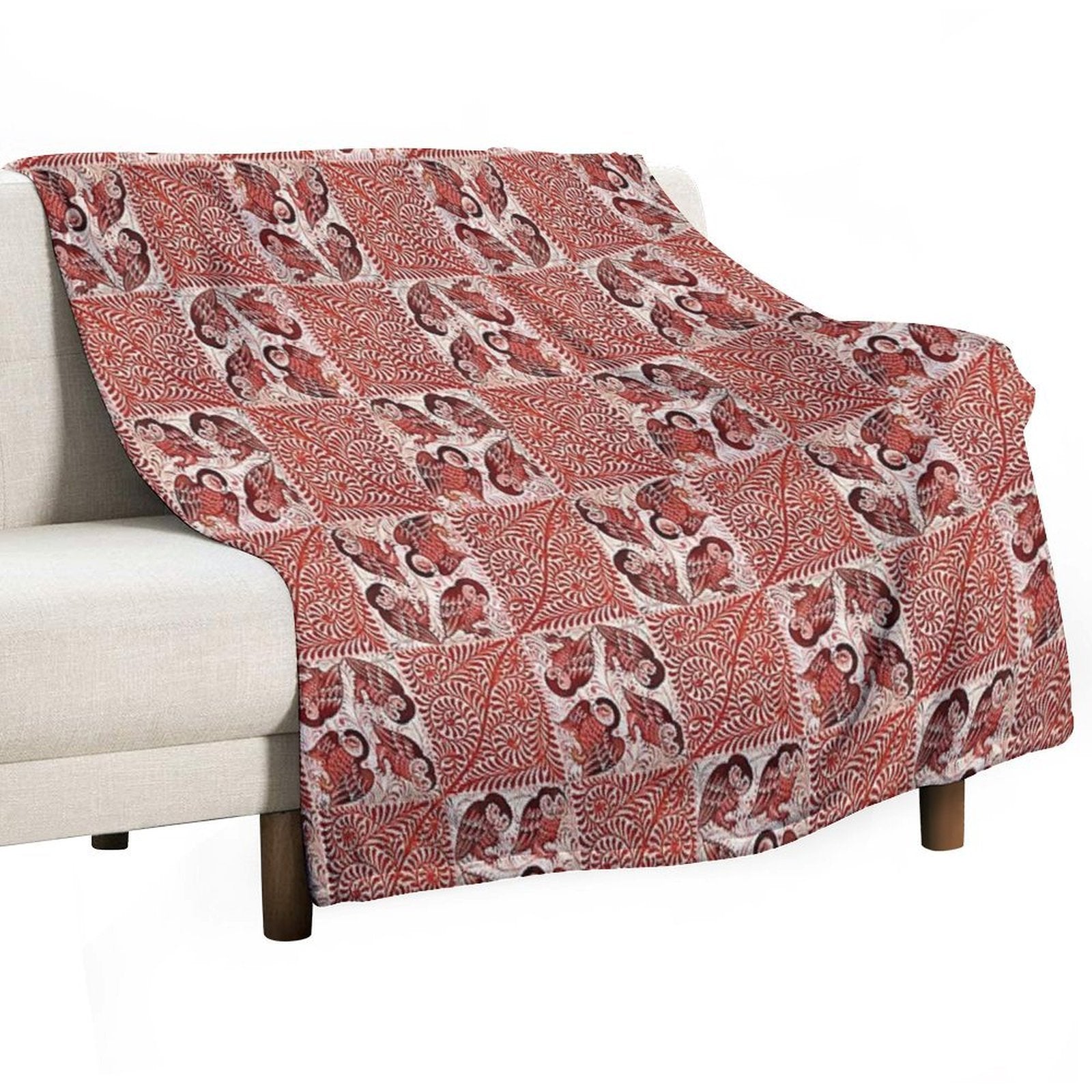 William De Morgan Owls Compact Throw Blanket
